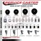 Service Caster 4'' Soft Rubber Swivel 1-1/4'' Expanding Stem Caster Set 2 Total Lock Brakes, 4PK SCC-EXTTL20S414-SRS-2-S-2-114 - alternate 2